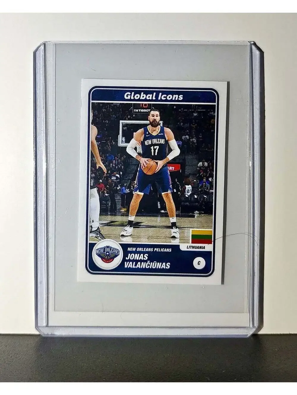 Jonas Valanciunas 2023-24 Panini NBA #73 Global Icons Sticker Pelicans